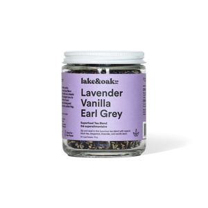 Lavender Vanilla Earl Grey -  Superfood Tea Blend: Retail Glass Jar