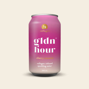 gldn hour Cherry coconut | collagen-infused sparkling water | The Lake