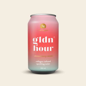 gldn hour Strawberry mint | collagen-infused sparkling water | The Lake