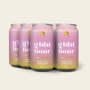gldn hour Watermelon Lime | collagen-infused sparkling water | The Lake