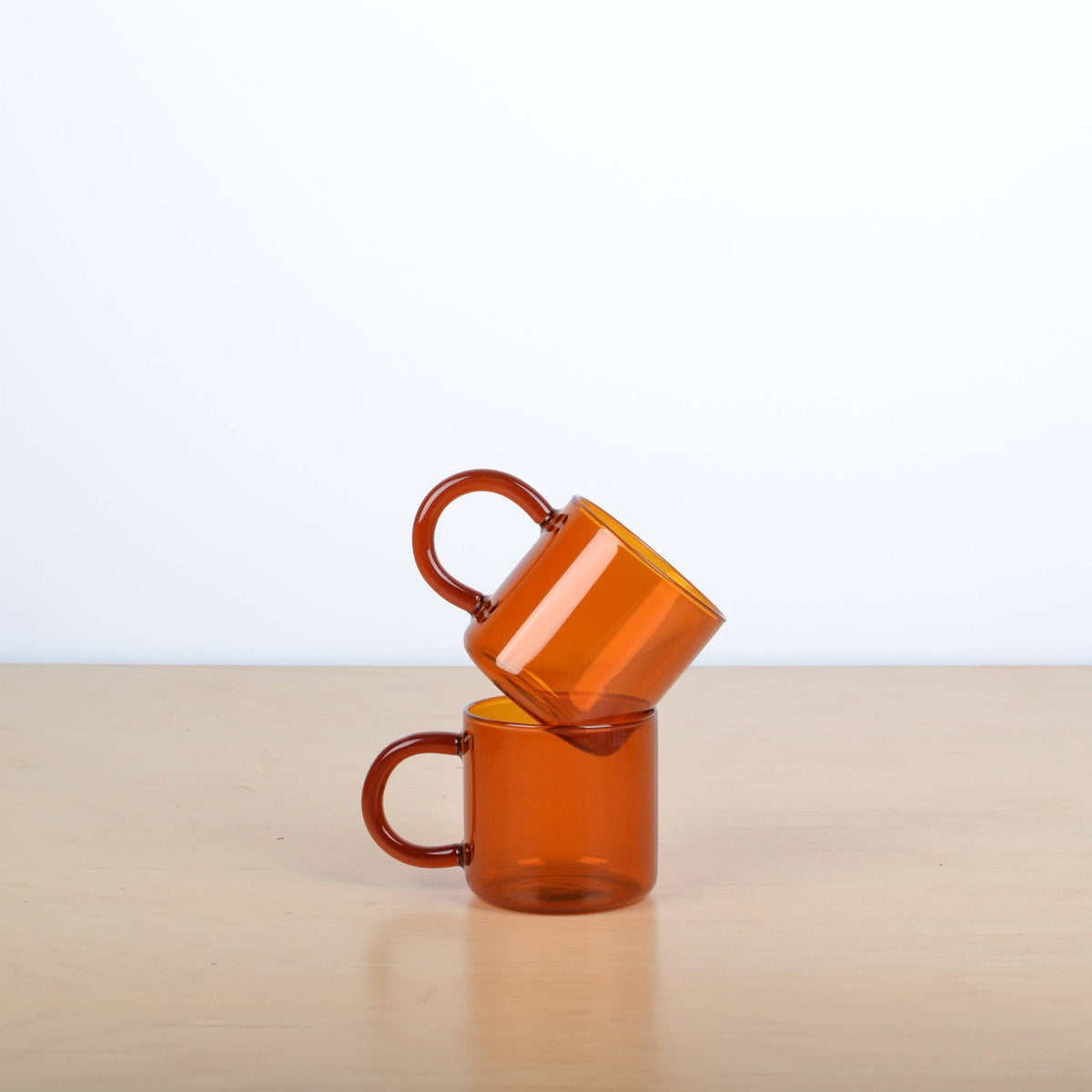 Amber Glass Mugs