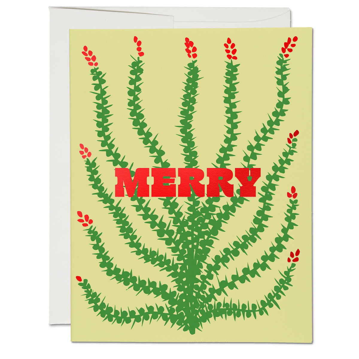 Holiday Cactus holiday greeting card | Red Cap Cards | The Lake