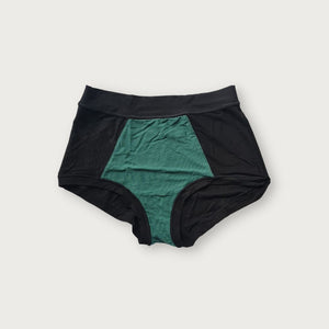 Black TENCEL™ High-Waisted Brief with Smartcel Sensitive inside-front | Huha Undies