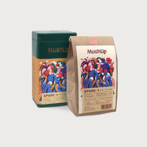 Spark Mushroom Coffee 250 g bag and can | MushUp | The Lake
