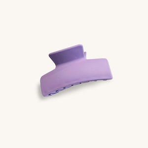 Lilac rectangle hair clip