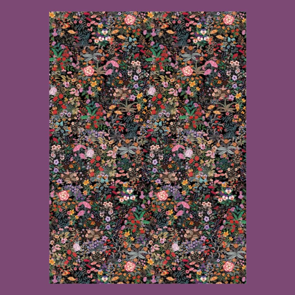 Meadow Black Wrapping Paper |Red Cap Cards | The Lake