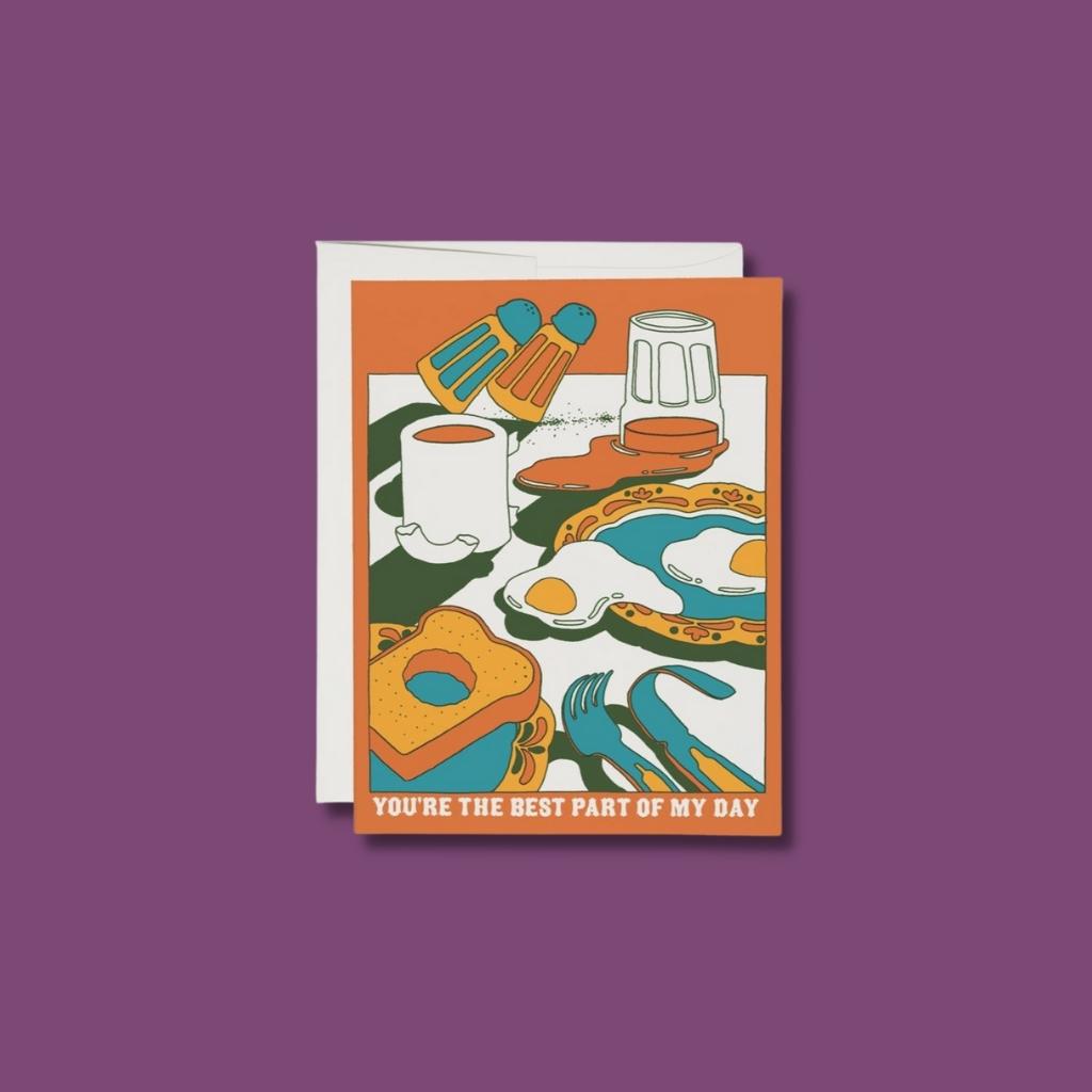 Red Cap Cards - You&#39;re the Best Part of my Day Breakfast Love Card
