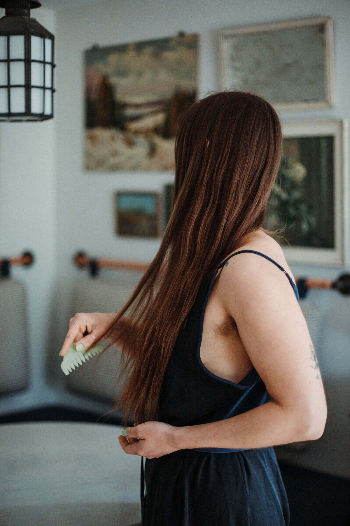 Natural jade comb | The Lake