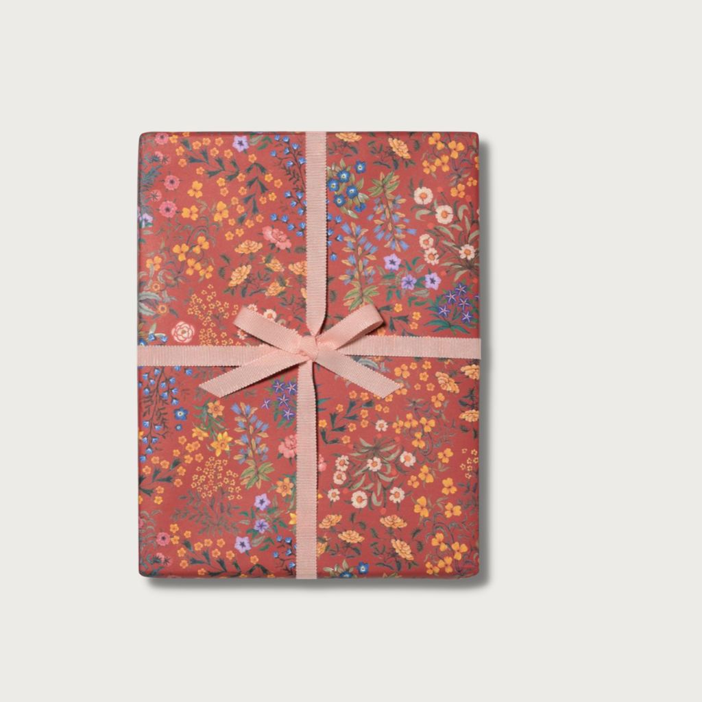 Red Plum Wrapping Paper Illustrated by Phannapast Taychamaythakool